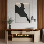 Тумба ТВ напольная с электрокамином L550.450