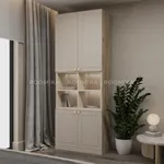 Шкаф для книг с нишей А216 с подсветкой