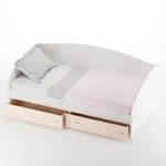 Кровать односпальная с ящиками и бортиком P902N, 90x190