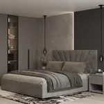 Кровать двуспальная мягкая САНРАЙС с подъемным механизмом, 160x200