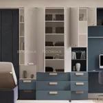 Шкафная группа для детской комнаты, фрезерованные фасады в эмали Lazio 206