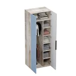 Шкаф 2 дверный, фрезерованные фасады в эмали LE210.60-4