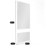 Зеркало с подвесным столиком  L169 L/R