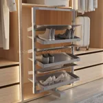 ALFA Поворотно-выдвижная обувница, 6 полок, FRM5814.06F.01