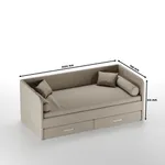 Мягкая кровать-диван ЛИОН LIO-1900