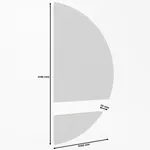 Зеркало L168 с подвесным столиком с подсветкой L/R