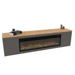 Тумба ТВ напольная с электрокамином L546