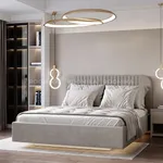 Кровать двуспальная мягкая ФЛАЙ с подъемным механизмом, 200x200