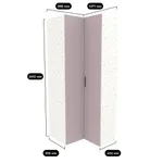 Шкаф угловой L207 L/R