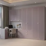 Шкаф, фрезерованные фасады в эмали LE235.44