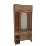 Столик туалетный с антресолью и стеллажом с подсветкой L415