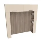 Ниша для кровати с секциями L407.44