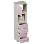 Cтеллаж сквозной книжный на 4 ниши с фасадом E804