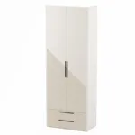 Шкаф 2 дверный с ящиками, фрезерованные фасады в эмали LE211.44