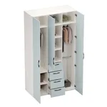 Шкаф трехдверный с ящиками глубокий L203.60