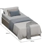Мягкая кровать-подиум с коробом для хранения, 90x200