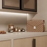 Гардеробная со стеклянными фасадами в черном профиле №7