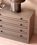 Комод с ящиками узкий с эмалевой столешницей A728.45ES