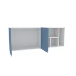 Антресоль над столом, фасады в эмали LE310 L/R