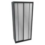 Шкаф-купеХG126.60-1, профиль INTEGRO, фасад зеркало серебро