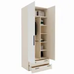 Шкаф двустворчатый с ящиками и с зеркалом L-211.60Z