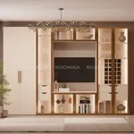 Шкаф-бар со встроенными ящиками с подсветкой R217