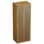 Шкаф двустворчатый, фасады натуральный ротанг  L210.60-4