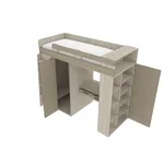 Кровать-чердак с рабочей зоной L903, 90x190 L/R