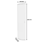 Шкаф радиусный завершающий P234