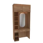 Столик туалетный с антресолью и стеллажом с подсветкой L414.44