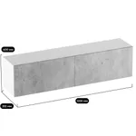 Антресоль с двумя откидными дверями R312.35