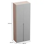 Шкаф 2 дверный, фасады в эмали LE210.44-1 нестандарт