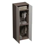 Шкаф двухдверный глубокий, фасады в эмали LE210.60-1