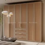 Шкаф двустворчатый, фасады натуральный ротанг  L210.60-4