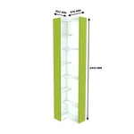 Стеллаж завершающий угловой разносторонний  с подсветкой L230.60 L/R