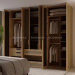 Шкаф двустворчатый, фасады натуральный ротанг  L210.60-4