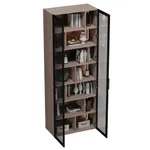 Шкаф-стеллаж со стеклянными фасадами с подсветкой R212