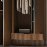 Шкаф двустворчатый, фасады натуральный шпон L210.44-4