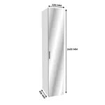 Шкаф 1 дверный узкий с зеркалом L220.60-1Z