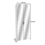 Шкаф двустворчатый с зеркалом L-210.44-1Z