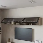 Антресоль с двумя откидными стеклянными дверями R324.45ST