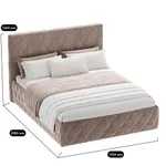 Кровать двуспальная мягкая СИЕНА  с подъемным механизмом, 180x200