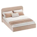 Кровать двуспальная мягкая ФЛАЙ с подъемным механизмом, 200x200