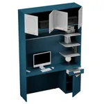 Ниша с рабочей зоной, фрезерованные фасады в эмали LE417 L/R