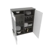 Шкаф напольный с подсветкой, фасады в эмали LE202 L/R