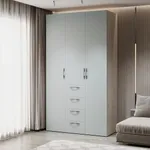 Шкаф трехдверный с ящиками глубокий L203.60