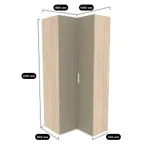 Шкаф угловой малый E208 L/R