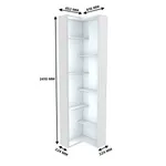 Стеллаж завершающий угловой с подсветкой L230.60 L/R