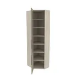 Шкаф угловой книжный со стеклом разносторонний L247.44 L/R