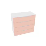 Комод 4 ящика, фасады в эмали LE704